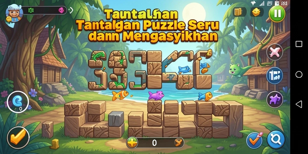 Gameplay seru 333666 dengan beragam puzzle menantang.