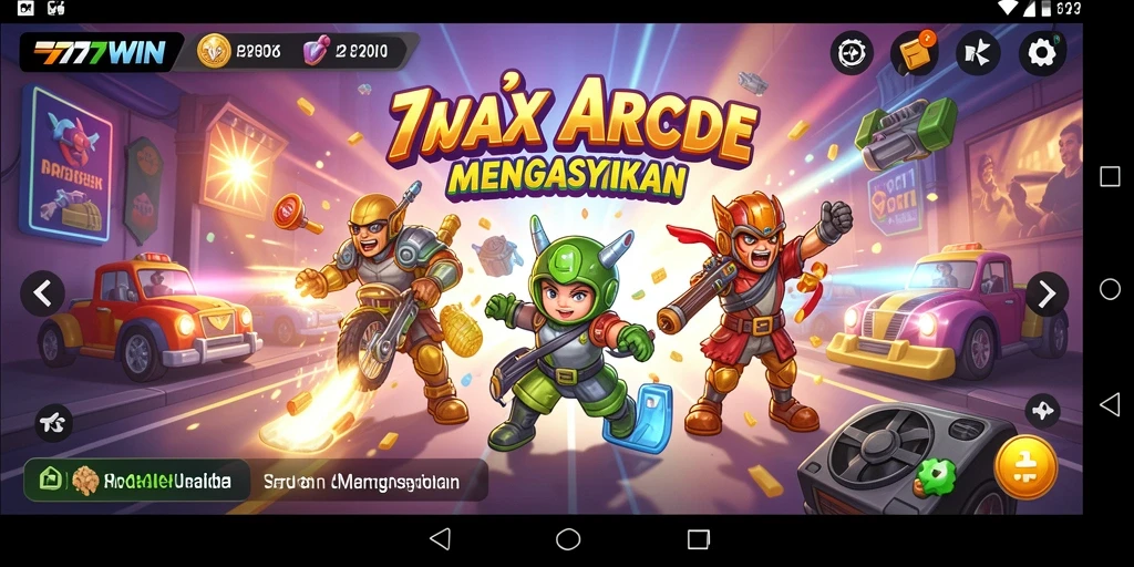 Tangkapan layar gameplay 777WIN dengan aksi arcade yang menegangkan.