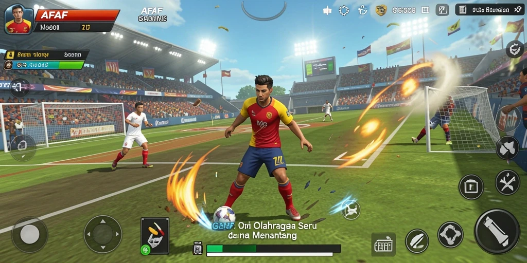 Tampilan gameplay AFAF yang seru dan menarik.