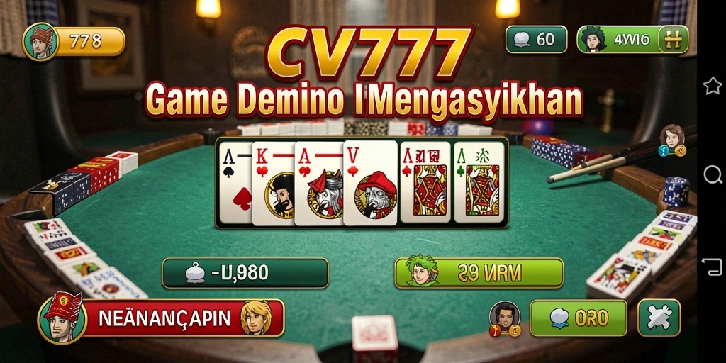 Screenshot gameplay CV777 menampilkan aksi seru dalam permainan Domino.