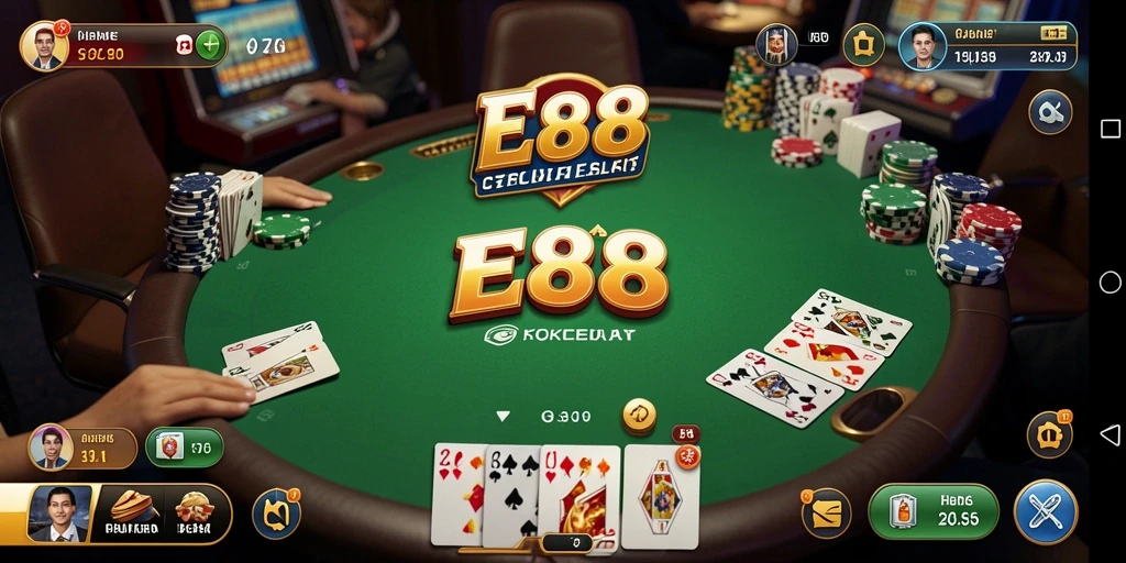 Gameplay Poker yang menarik di E88 dengan pemain dari berbagai belahan dunia.