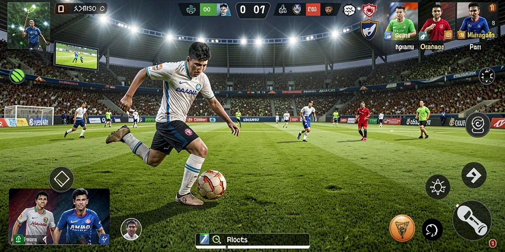 Tampilan gameplay F08 yang menarik dengan aksi olahraga mendebarkan.