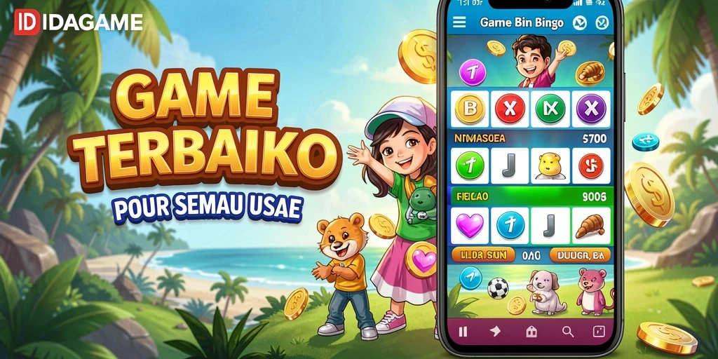 Screenshot gameplay IDAGAME yang menunjukkan suasana Bingo yang seru.