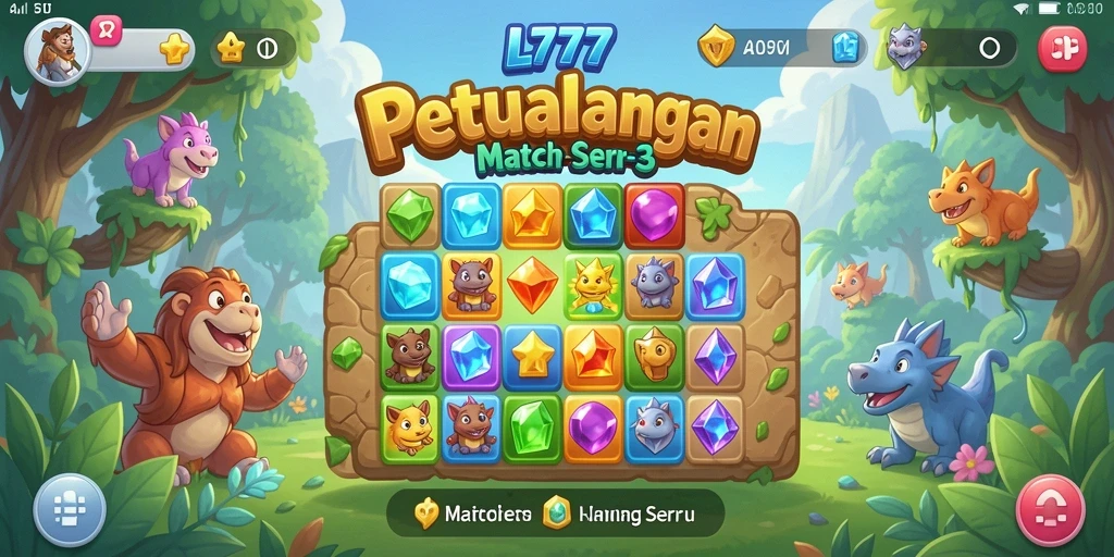 Tampilan gameplay L777 yang penuh warna dan menarik.
