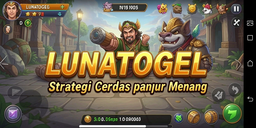 Tampilan gameplay LUNATOGEL yang menarik dan menantang.