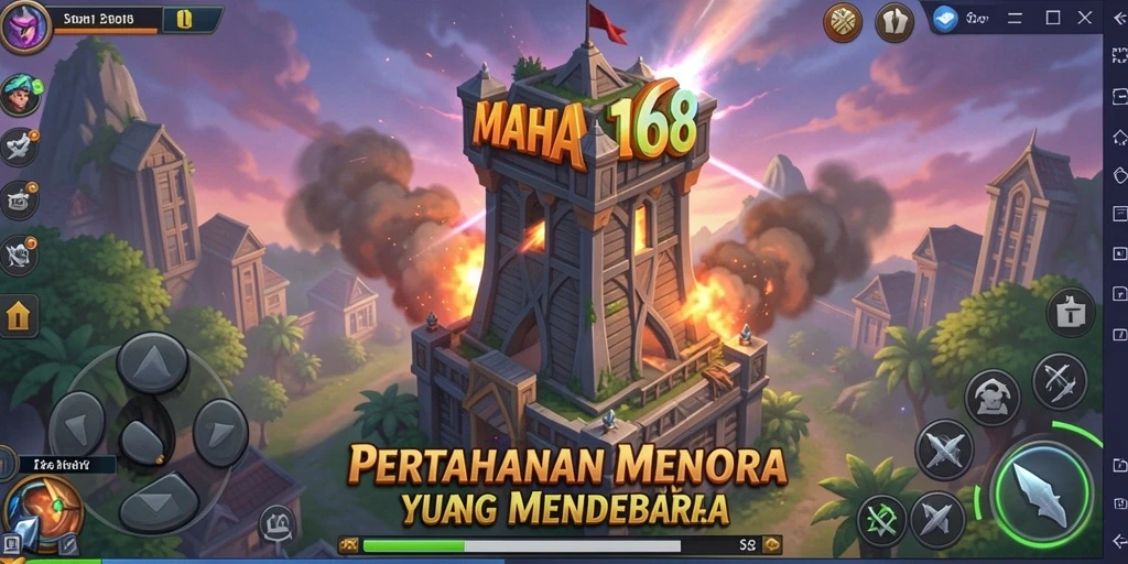 Gameplay seru dengan strategi menara yang mendebarkan.