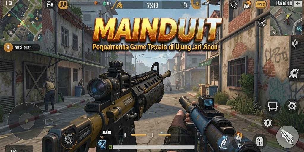 Tampilan gameplay seru di MAINDUIT dengan aksi TPS memukau.