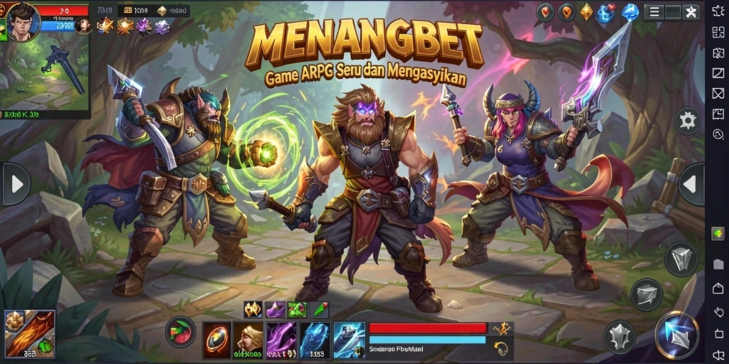 Gameplay action RPG yang mendebarkan dalam MENANGBET.