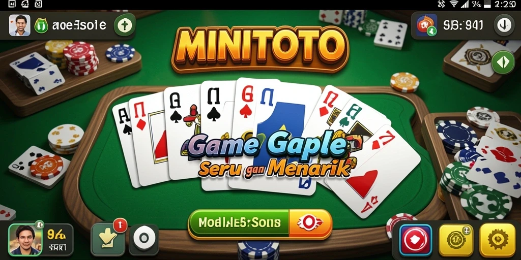 Tampilan gameplay menarik dalam MINITOTO, cocok untuk penggemar Gaple.