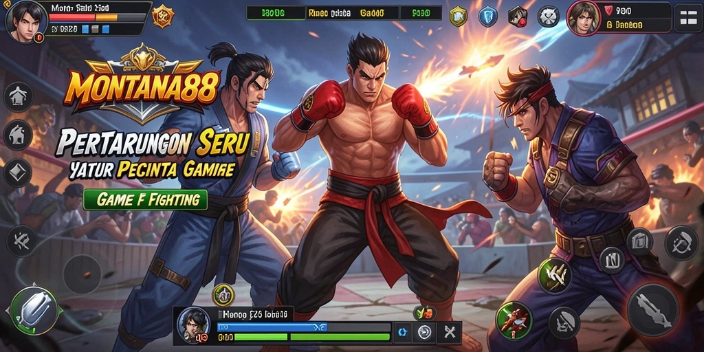 Tangkapan layar gameplay MONTANA88 yang menampilkan aksi pertarungan intens.