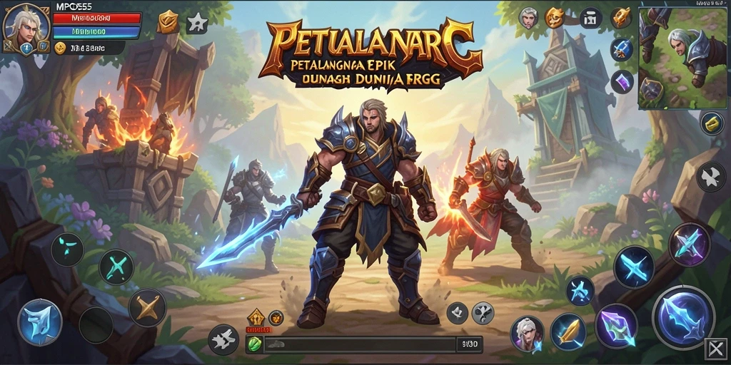 Tampilan penuh aksi dari gameplay MPO555 dengan pertempuran yang mendebarkan.