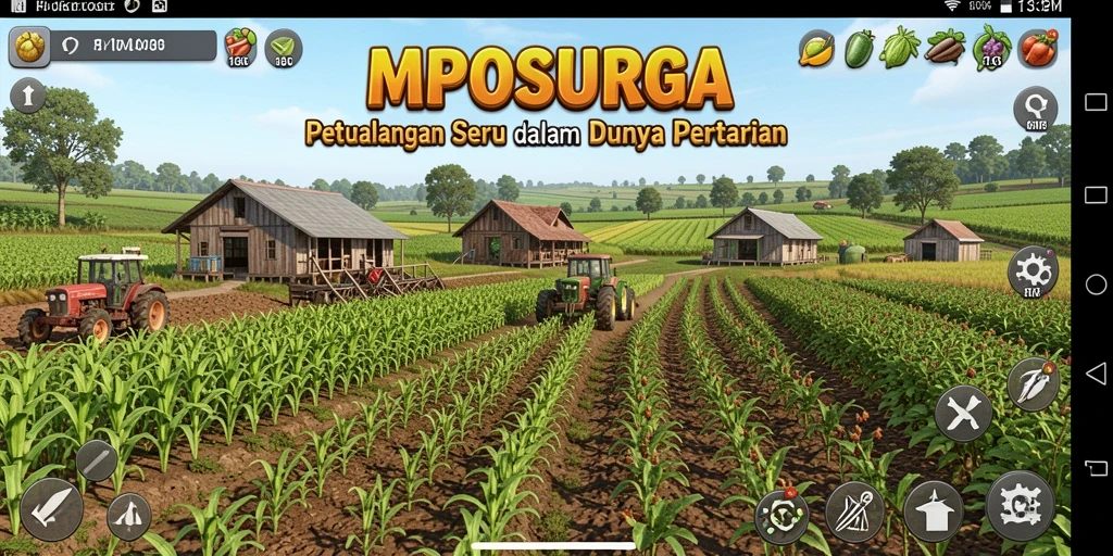 Tampilan gameplay seru di dunia pertanian MPOSURGA.
