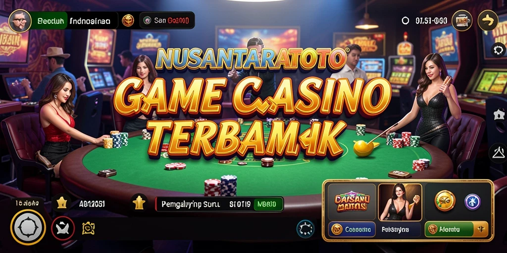 Tangkapan layar gameplay NUSANTARATOTO menampilkan aksi seru kasino langsung.