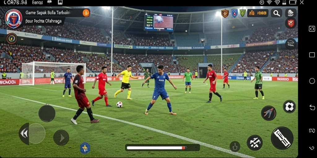 Tangkapan layar ORA78 menampilkan aksi seru di lapangan sepak bola.