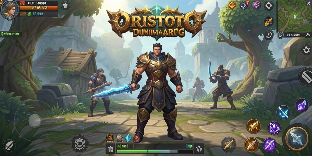 Tampilan menakjubkan dari gameplay ARPG di ORISTOTO.