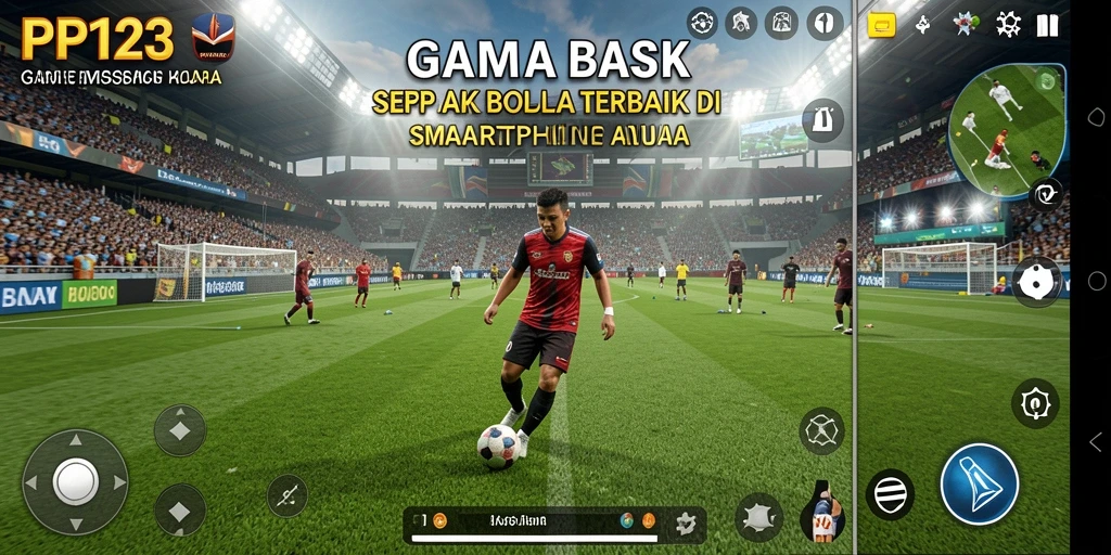 Tampilan menarik dari gameplay sepak bola di PP123.