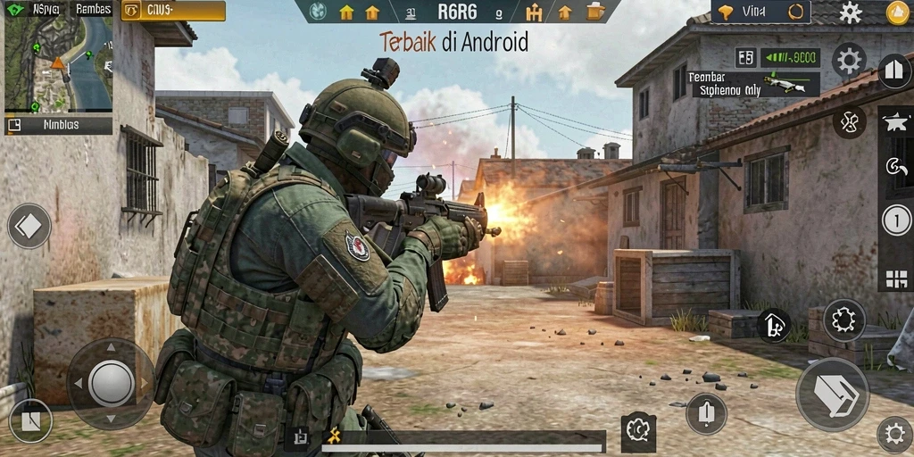 Tampilan aksi seru dalam gameplay R6R6 yang memukau.
