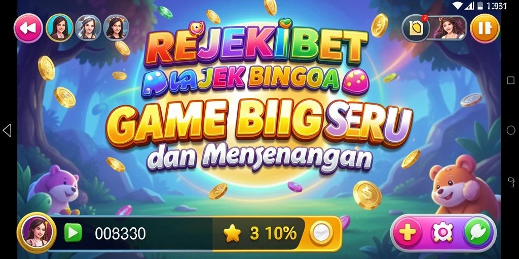 Tampilan gameplay seru dan interaktif dari REJEKIBET.