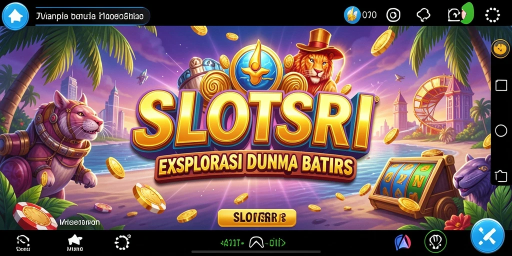 Screenshot utama menampilkan petualangan seru dalam dunia terbuka SLOTSRI.