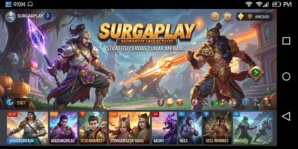 Tampilan gameplay SURGAPLAY yang penuh aksi dan strategi.