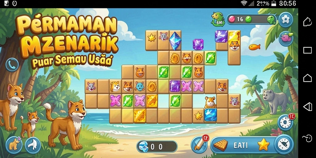 Tampilan gameplay V21 yang menantang dan menarik.