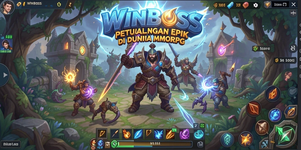 Tampilan gameplay epik di dunia MMORPG WINBOSS.