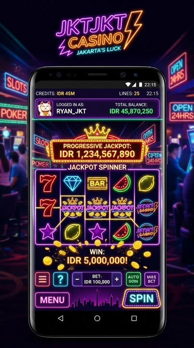 Tampilan antarmuka pengguna jktjkt yang menarik dan intuitif.